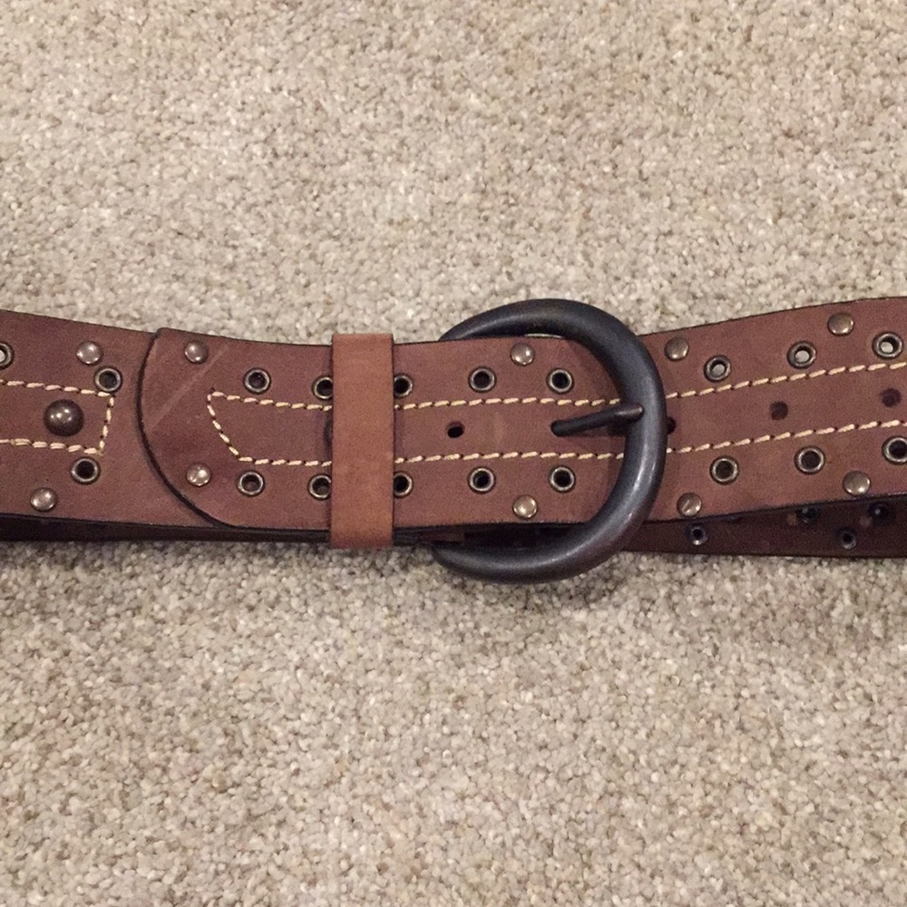 Leather belt